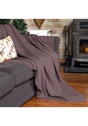 Mikrofiber Şönil Fitilli Minimalist Tekli Koltuk Örtüsü - 110x175 Cm,2 Adet Çift Taraflı, Kaymaz, Terletmez Rose Rose