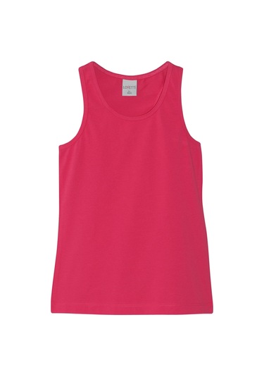 Lovetti Koyu Fuşya Kız Çocuk Arka Büzgülü Yüzücü Atlet Koyu Fuşya