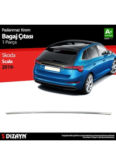 Skoda Scala Krom Bagaj Çıtası 2019 Üzeri