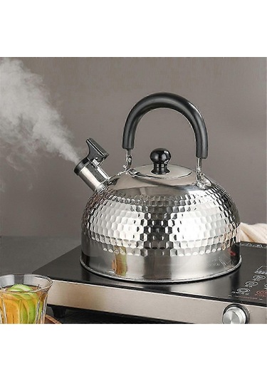 3l Düdüklü Çaydanlık Büyük Kapasiteli Vintage Su Isıtıcısı Mutfak, Gazlı Ocak Ve İndüksiyonlu Ocak İçin Uygundur Diğer