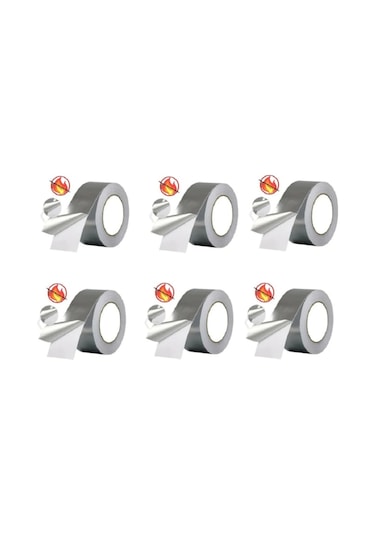 Alüminyum Folyo-Yanmaz Bant 40X20 Mt 6 Adet..