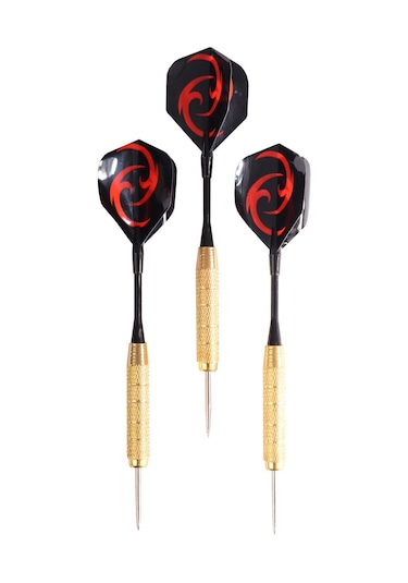 Delta Dart Oku 3'lü Set Çelik Uç + Pirinç Gövde+Renkli Kanat 24 G