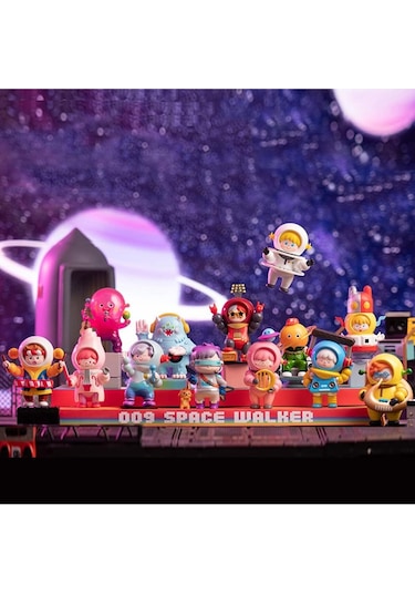 Pop Mart Space Walker Space Concert Serisi, 3 Parça Pop Figürler, Rastgele Aksiyon Figürleri Biblo