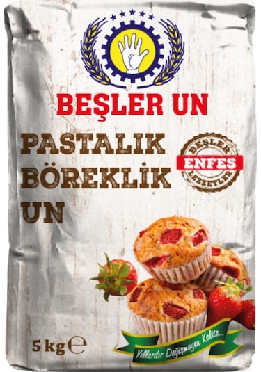 Beşler Pastalık Böreklik Buğday Unu 5 KG