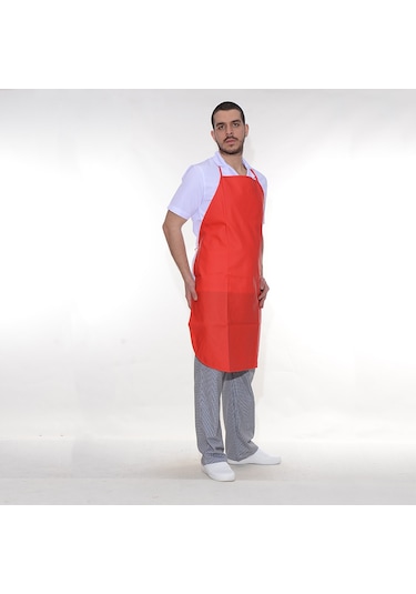 Winlex 70x100 Su Geçirmez Önlük Kırmızı