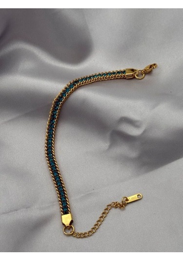 Kadın Zirkon Taşlı Çelik Bileklik 9002