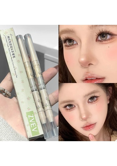 Çift Başlı Yalan İpekböceği Kalem Sedefli Mat Fosforlu Kalem Parlatıcı 01 C01