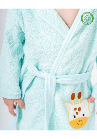 Zürafalı Bornoz Mint Mint