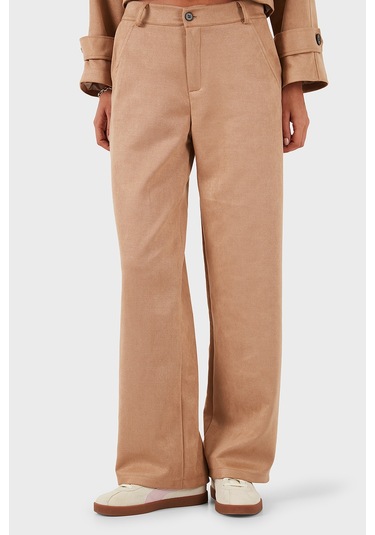 Via Dante Bayan Pantolon 68672644suede Bej Bej