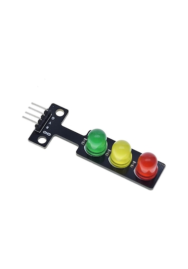 Alkatronik-Trafik Işık Led Modülü 5V Ortak Katot 8Mm Led Kırmızı Sarı Yeşil