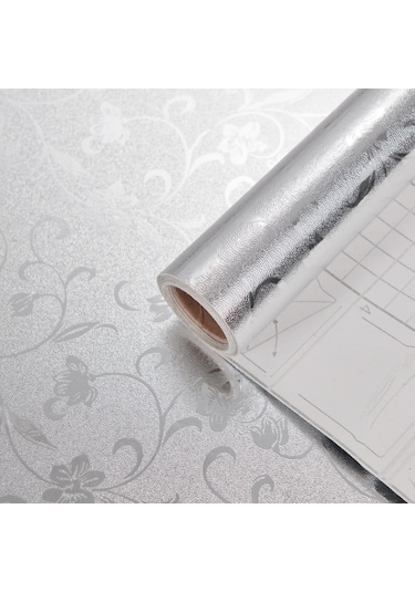Brano Tezgah Üstü Yapışkanlı Kaplama Folyosu Gümüş 75cm X 5 Metre