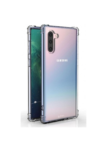 Blogy Galaxy Note 10 İle Uyumlu Crystal Fit Kılıf Crystal Clear