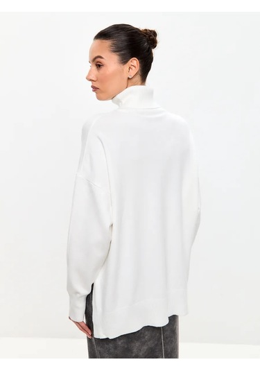 Sara Collection Yaka Detaylı Oversize Kazak 282340099