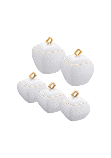 Emsan Flower Gold 5'li Baharat Takımı Gold