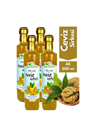Ceviz Sirkesi 500 Ml - 4'lü Paket - Organik Doğal Fermantasyon