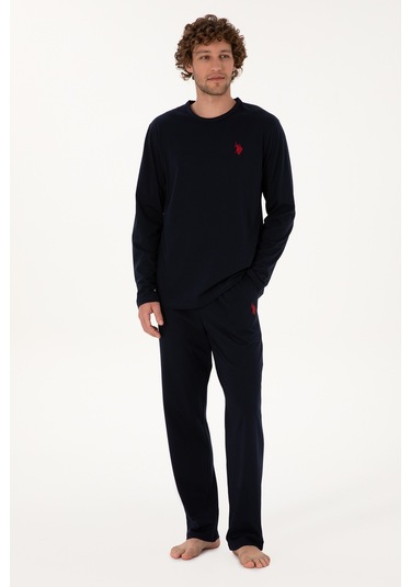 U.s. Polo Assn. Erkek Lacivert Pijama Takım 50318602-vr033 Lacivert