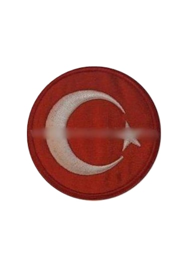 Türk Bayrak Nakış Işleme Arma Patch Peç 6×6 Cm Çok Renkli