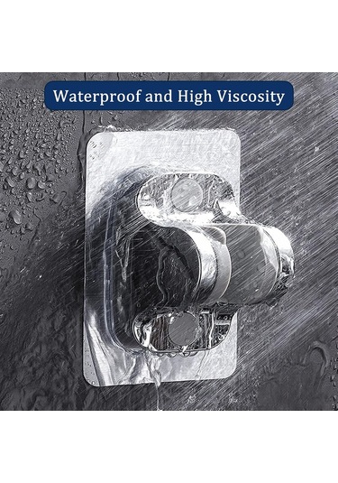 Ayarlanabilir Duş Başlığı Tutucusu Delme Gerektirmeyen Banyo Braketi B Diğer