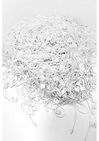 1000 Adet Beyaz Plastik Kilitli Etiket İpi