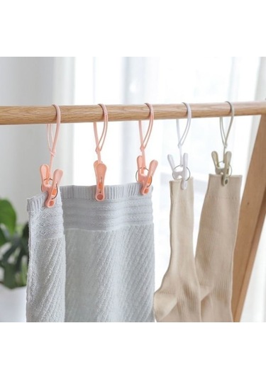 /nn/12 Adet Plastik Çamaşır Mandalı Havlu Askısı Kurutmalık Çamaşır Saklama Diğer