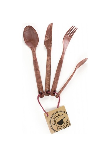 Kupilka Cutlery Çatal Bıçak Seti Kırmızı Std Çok Renkli