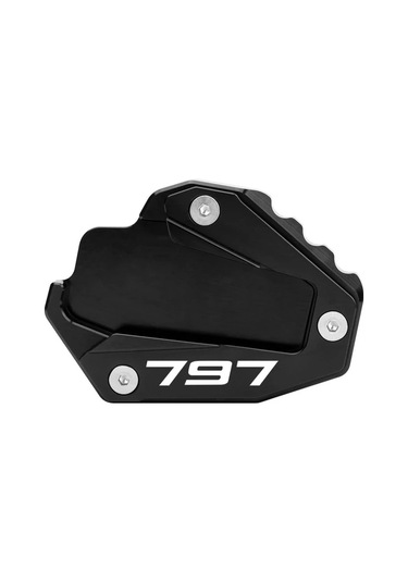 Xuweiwei Monster 797 2017 2018 Motorcycle Kickstand Pad Anti Sink Stabilizer Black Outdoor Parking