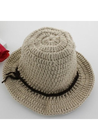 1 Takım Yenidoğan Prop Kostüm Sevimli Çekici Yün Iplik Bebek İçin Bebek Pelerin Kap Giymek Rahat Kahverengi