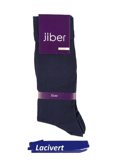 Jiber Erkek Modal Likralı Uzun Çorap 5100 - 6 Adet Lacivert