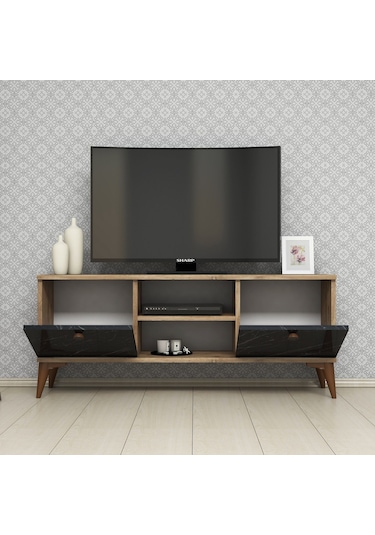 Ferniso Mobilya 120 cm Tv Ünitesi Çam-Mermer Desen