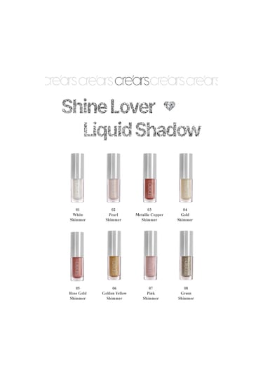 Cre'ars Yoğun Işıltılı Prizmatik Yapılı Likit Far Shine Lover Liquid Shadow 03 Metallic Copper