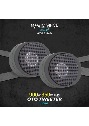 Magicvoice Mv-31460 900W Dome 2'Li Oto Tweeter