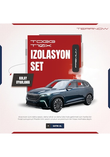 Togg T10x 2023-2024 Trim Ses Önleyici Konfor/izolasyon Set - Si