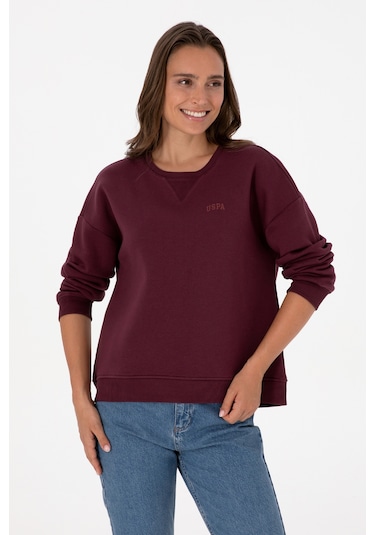 U.s. Polo Assn. Kadın Plum Sweatshirt 50313586-vr177 New Plum