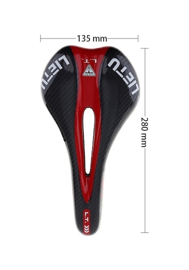 Novahub Mavi Lıetu 4 Renk 3k Örgü Yumuşak Bisiklet Selesi, Mtb / Yol Bisikleti İçin İçi Boş Tasarımlı Mavi Mavi