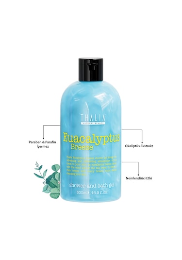 Thalia Okaliptus Kokulu Nemlendiricili Duş Jeli 500 ML