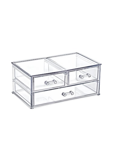 Anabel 3 Çekmeceli Takı Makyaj Fırça Düzenleyici Organizer