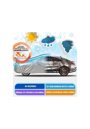 Guard Branda Mercedes A-serisi W168 Uzun Kasa 1997 1998 1999 2000 Uyumlu Pvc %100 Su Geçirmez 4 Mevsim Kullanım