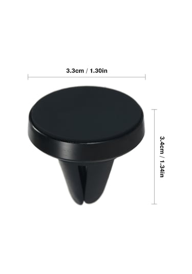 Ranyeek Araç Vantilya Manyetik Telefon Tutucu - Metal Manyetik Yama İle - Gümüş GÜMÜŞ