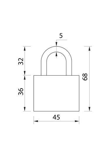 Tundra Dış Mekan Kapı Kandil Kilidi, Küçük 105451866