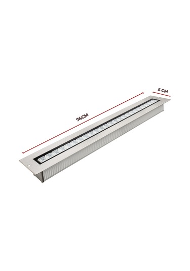 70 Cm Wallwasher 24 Led 24W Sıva Altı Duvar Boyama Dış Mekan