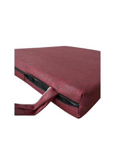 Sandalye Minderi Koltuk Minderi Su İtici Güneşe Dayanıklı Sandalye Minderi 50x50x8 Bordo 4 Adet Mavi
