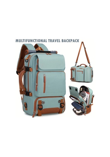 Hightower Küçük Açık Yeşil Kahverengi 15.6 Inç Çok Bölmeli Laptop Sırt Çantası Kahve Rengi Küçük Açık Yeşil