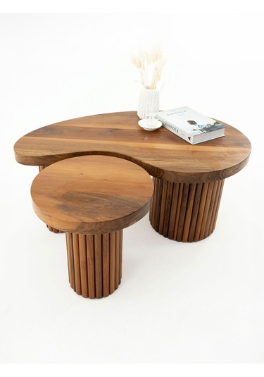 Çubuk Ayak Lara Model 2'li Yan Sehpa