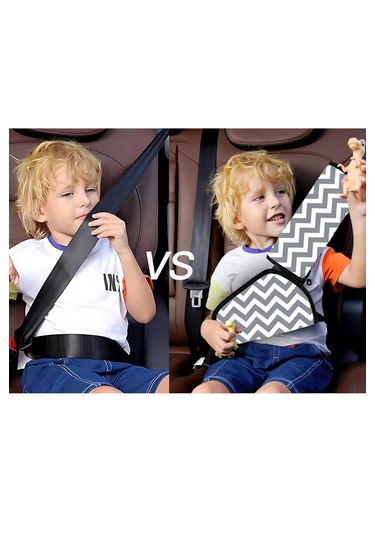 Araba Emniyet Kemeri Yastığı Oto Kemer Küçültme Seti Çocuk Zigzag