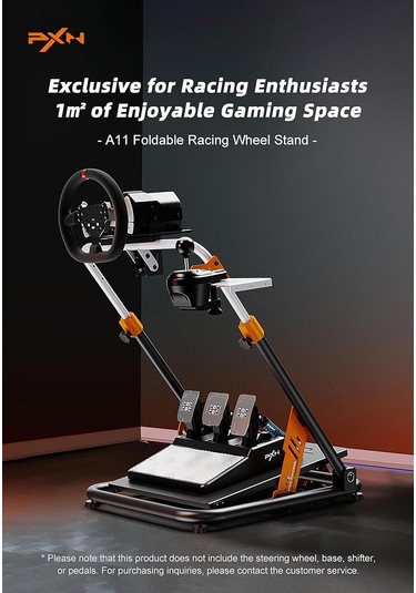 A11 Katlanabilir Yarış Direksiyonu Standı Çoklu Açı Ve Yükseklik Ayarı Logitech, Moza, Fanatec Uyumlu