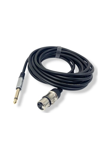 Fully Xlr Dişi-6.3mm Gitar Erkek Jaklı Kablo 5metre