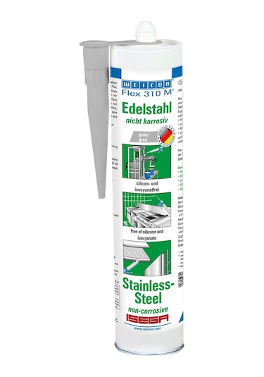 Weicon Flex 310 M Paslanmaz Çelik Ms-Polimer Yapıştırıcı 310 Ml