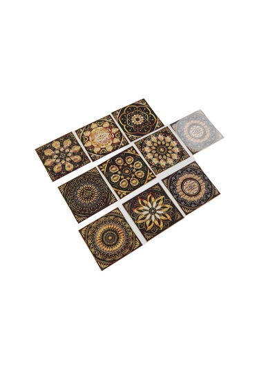 Shineyee 10 Adet 15x15cm Manto Stili Mutfak Banyo Duvar Stickerı - Suya Yağa Dayanıklı Pvc Duvar Dekoru Yenileme Rastgele Model Diğer