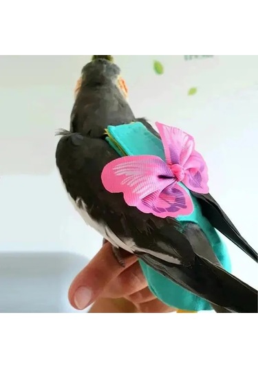 Willowhaven S M L Kuş Uçuş Tulumu Yıkanabilir Ayarlanabilir Polyester Evcil Hayvan Kıyafeti