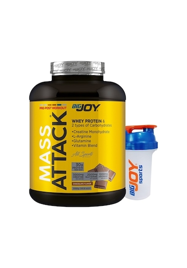 Bigjoy Sports Mass Attack Çikolata 3 KG + Shaker